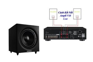 Cách đấu loa Sub vào Ampli 2 kênh